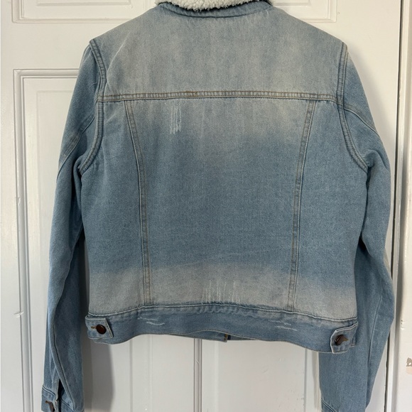 Boucle fleece lined jeans jacket - Picture 2 of 3